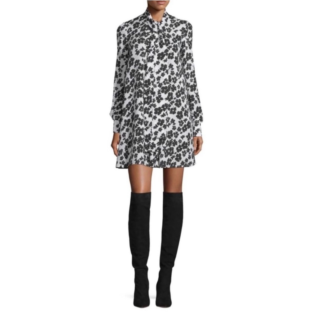 McQ by Alexander McQueen Floral 100% Silk Women's Dress Sz 6
